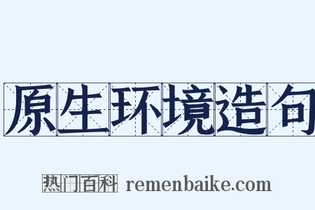 原生环境造句是什么意思的图片